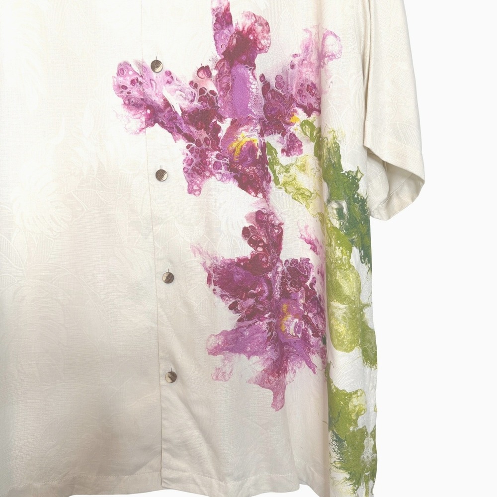 Tommy Bahama Silk Artist Series Hawaiian‎ Camp Shirt Camp Shirt 3XL Hawaiian - Picture 6 of 11